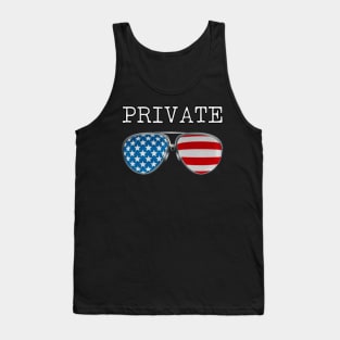 USA PILOT GLASSES PRIVATE Tank Top